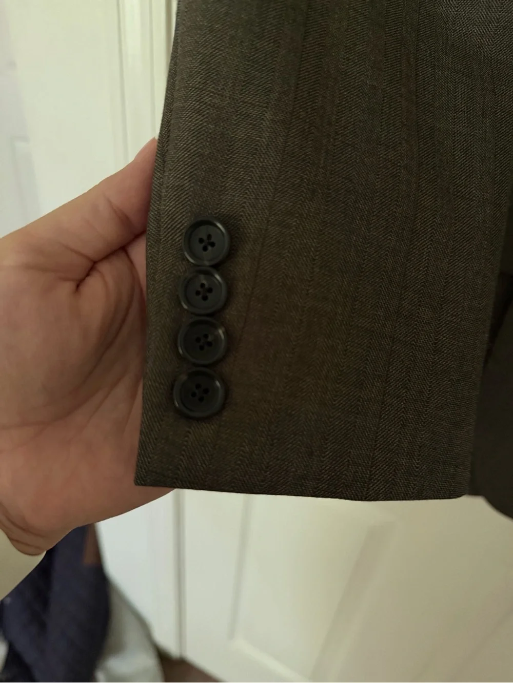 J. Crew Men's Ludlow Green/Grey Plaid Suit